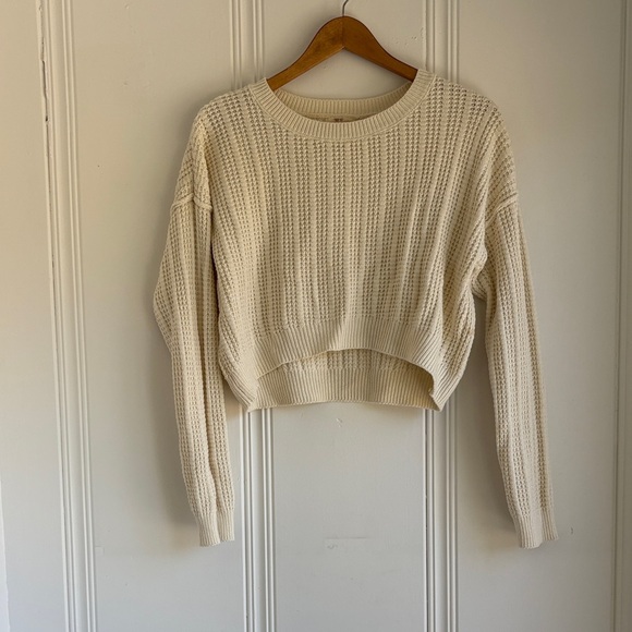 Hippie Rose Cream Knit Sweater - Picture 1 of 4
